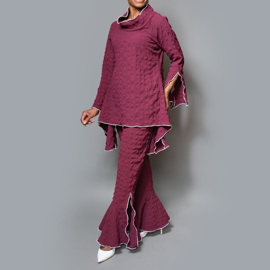 Cigarette bell overlock pant