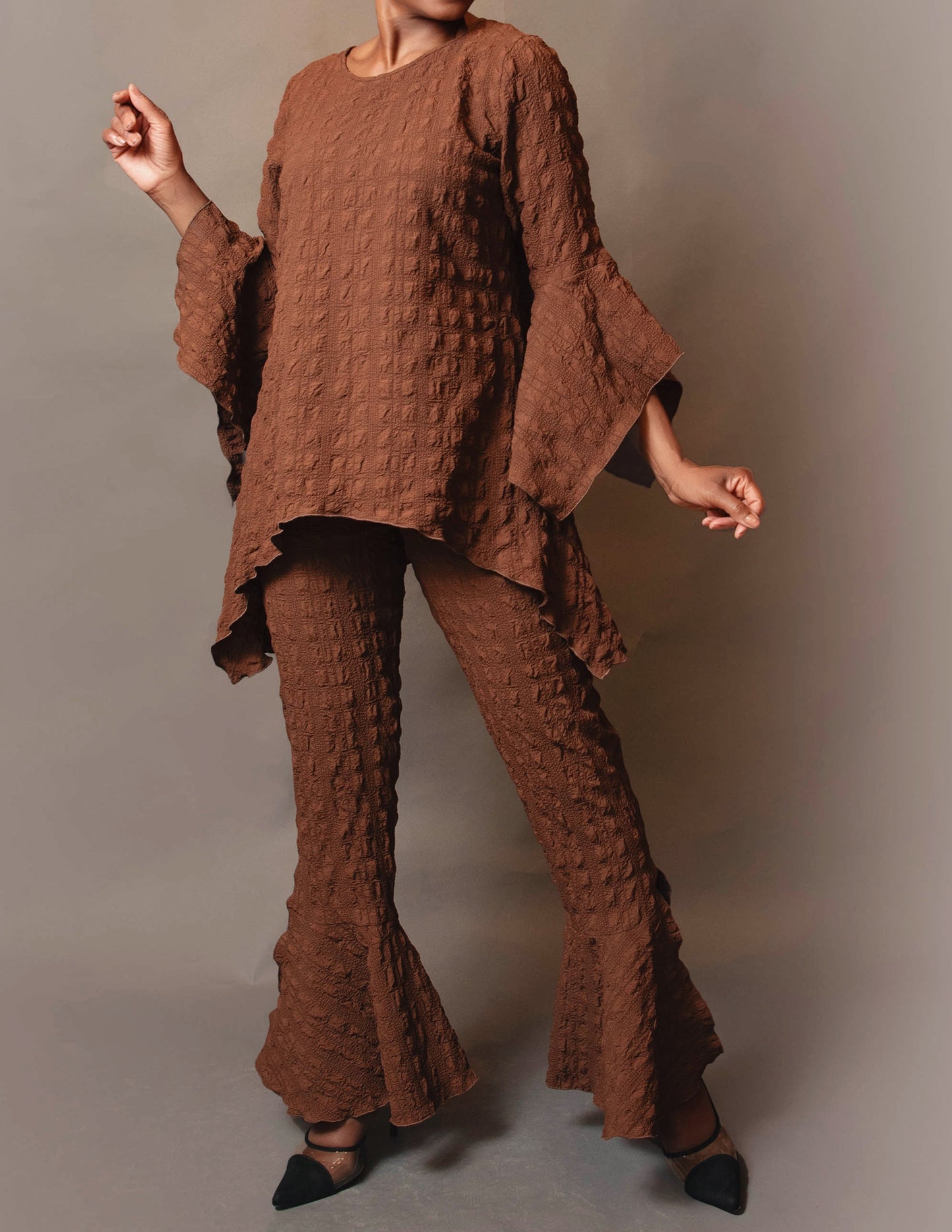 Cigarette bell slit pant