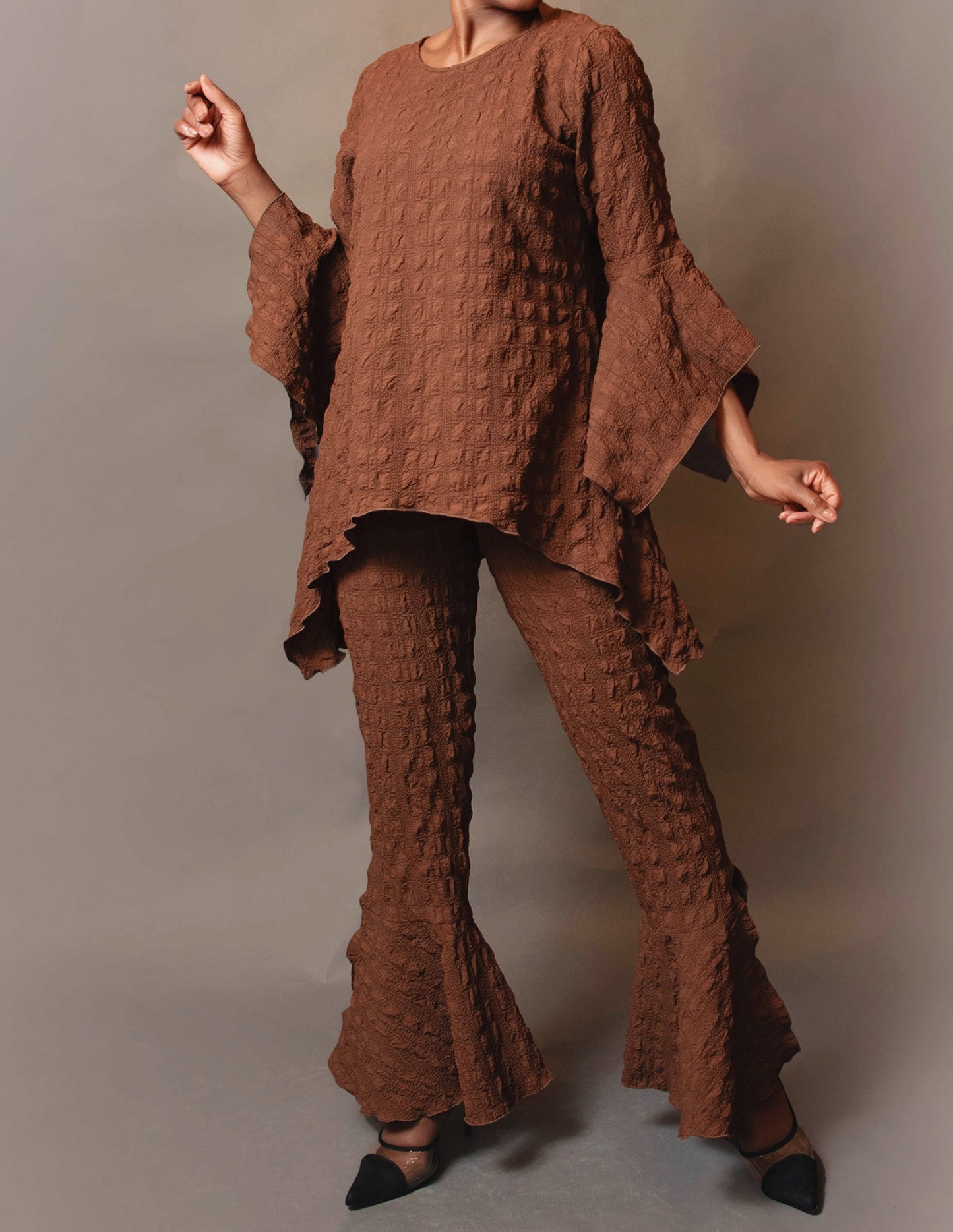 Cigarette bell slit pant