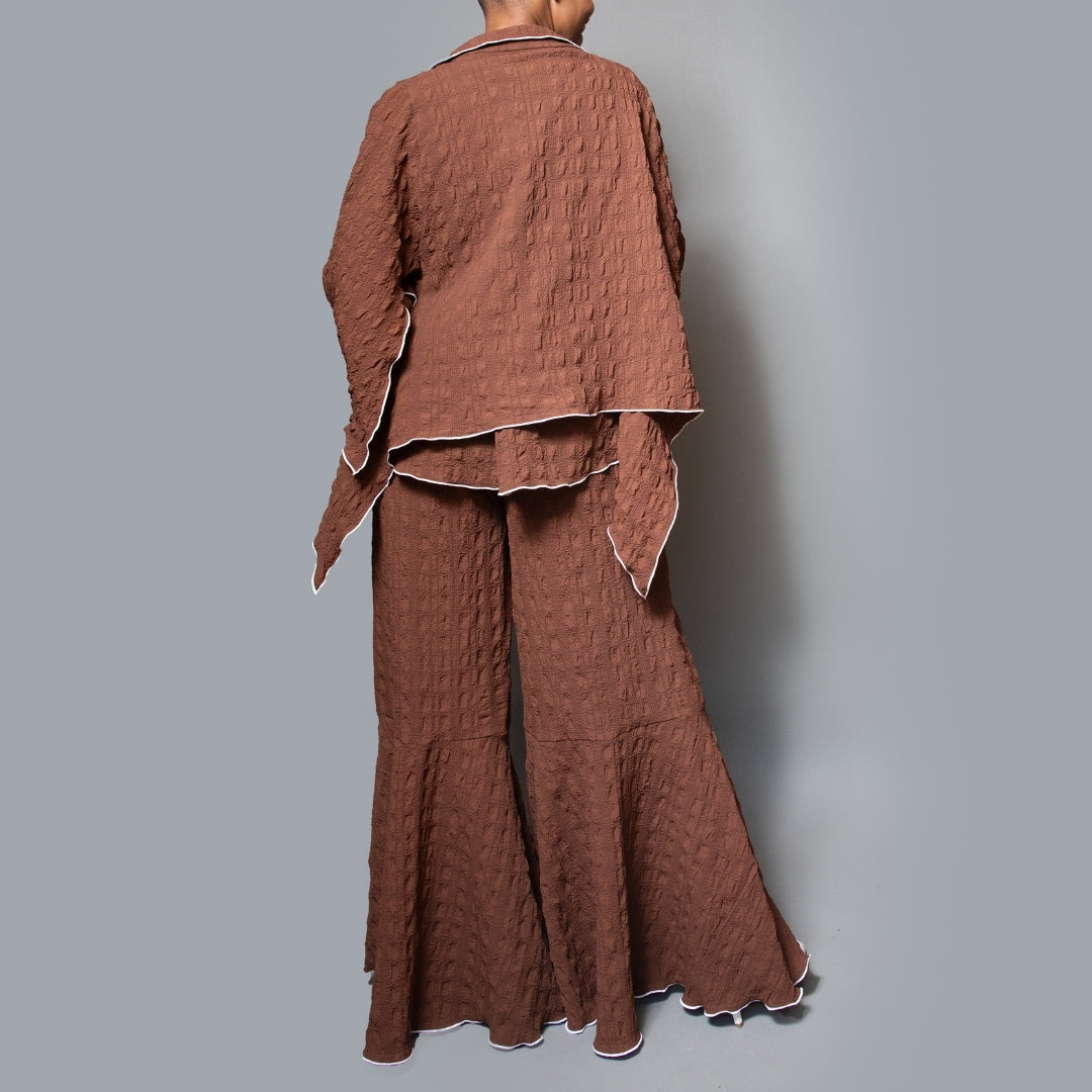 Cropped overlock jacket