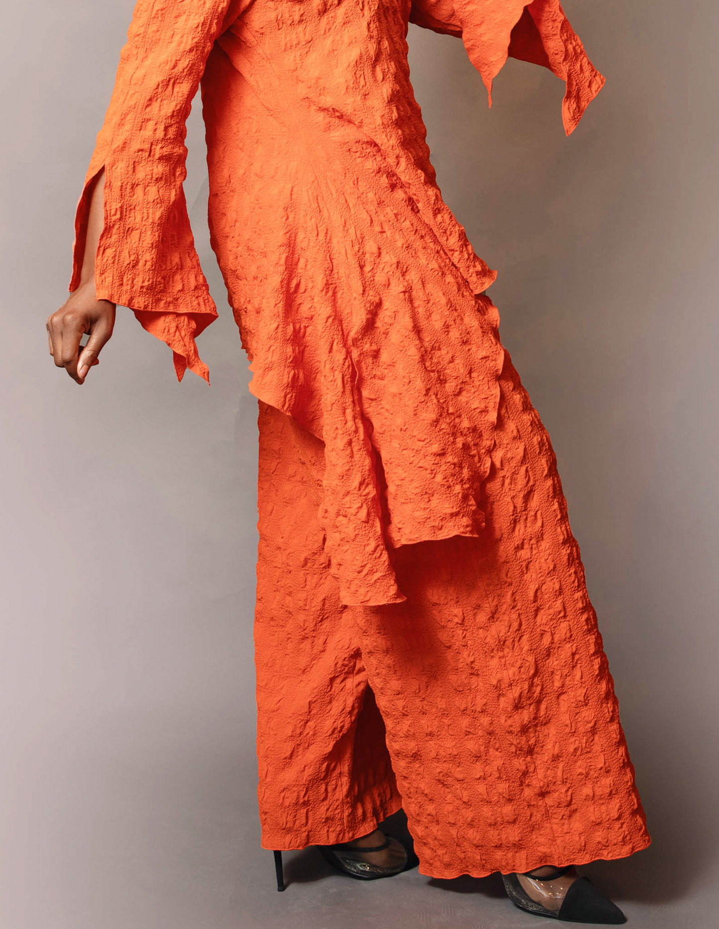 Wide leg pull-on pant