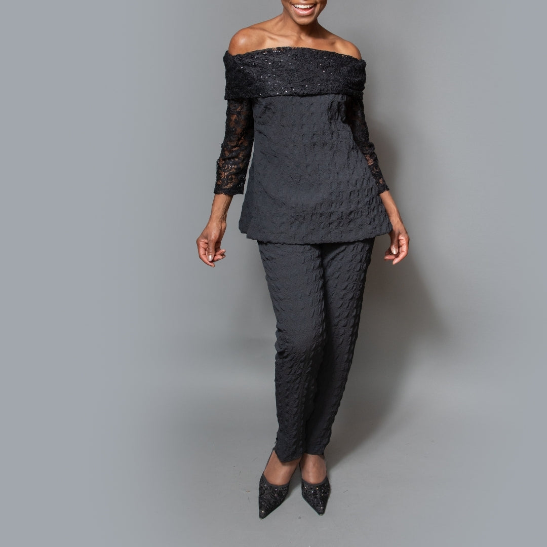 Slim pucker pant
