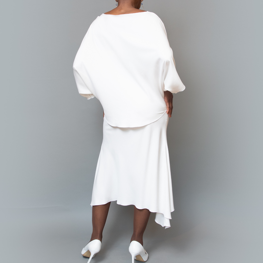 Dolman sleeve Bias cut top
