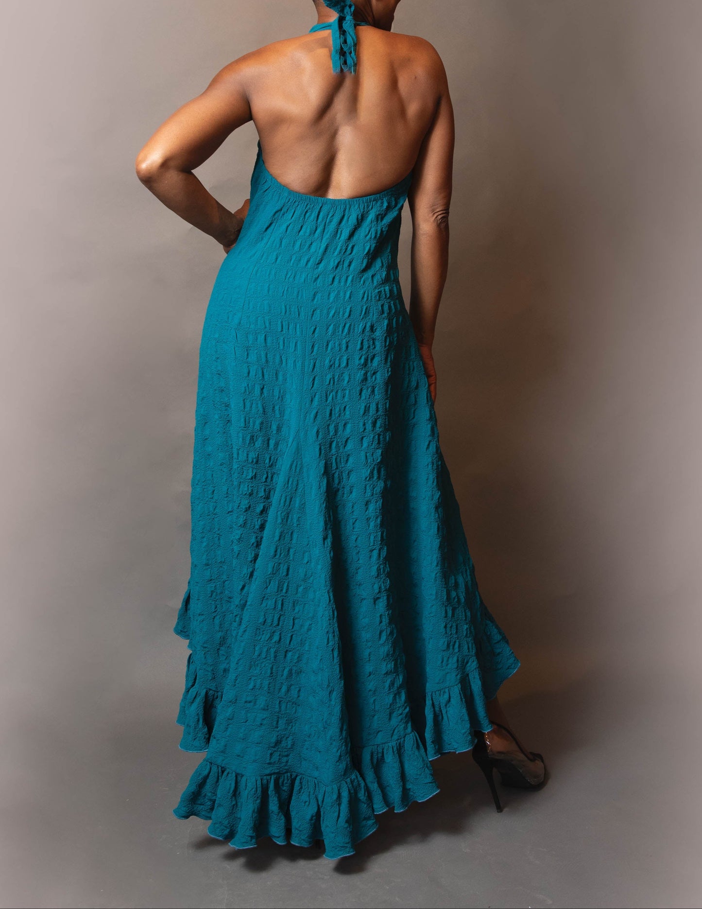 Halter high low dress
