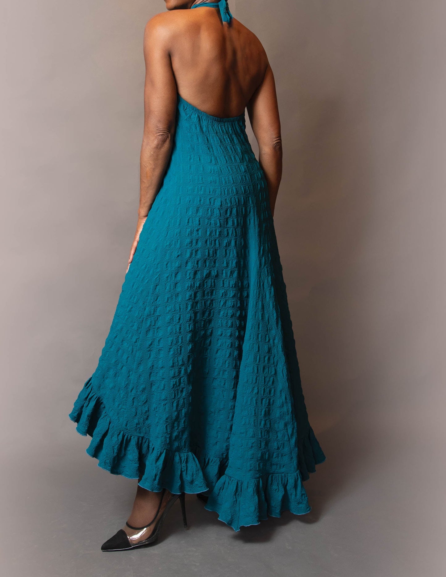 Halter high low dress