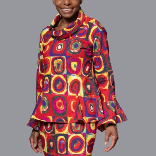 Band collar top