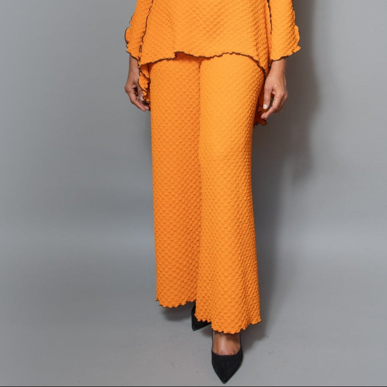 High-low textured top