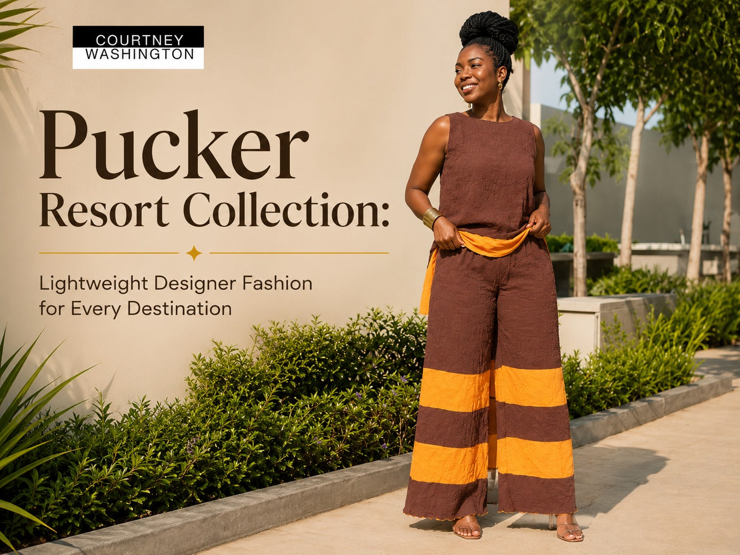 Pucker Resort Collection: Lightweight Designer Fashion for Every Destination