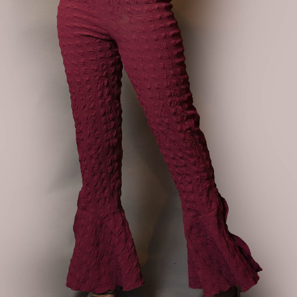 Cigarette bell slit pant