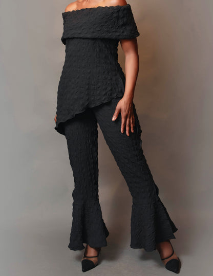 Cigarette bell slit pant