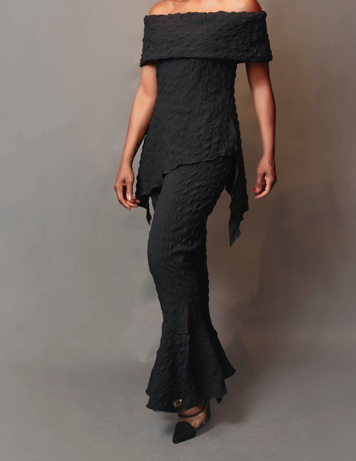 Cigarette bell slit pant