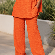 V-neck slit sleeve top