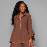 Detailed pearl stitch tunic