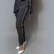 Overlock detail slim pant