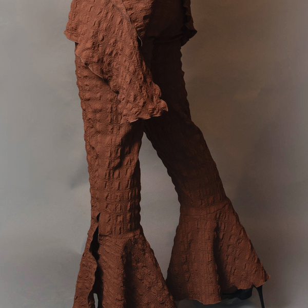 Cigarette bell slit pant