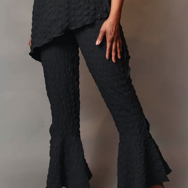Cigarette bell slit pant