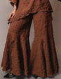 Circle bell slit front  pant