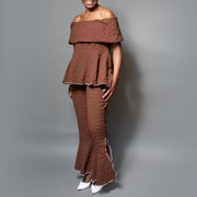 Cigarette overlock pant