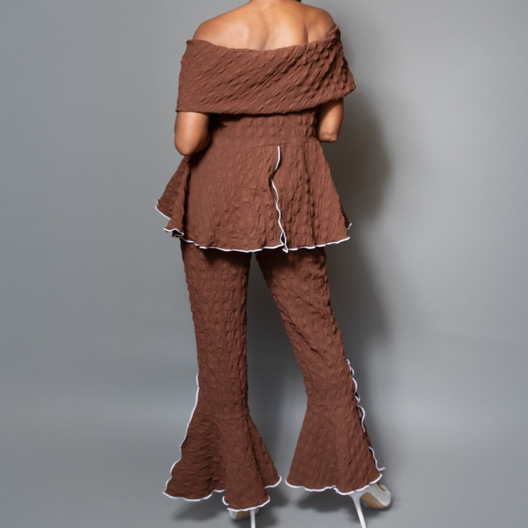 Cigarette overlock pant