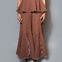 Circle bell slit front overlock pant