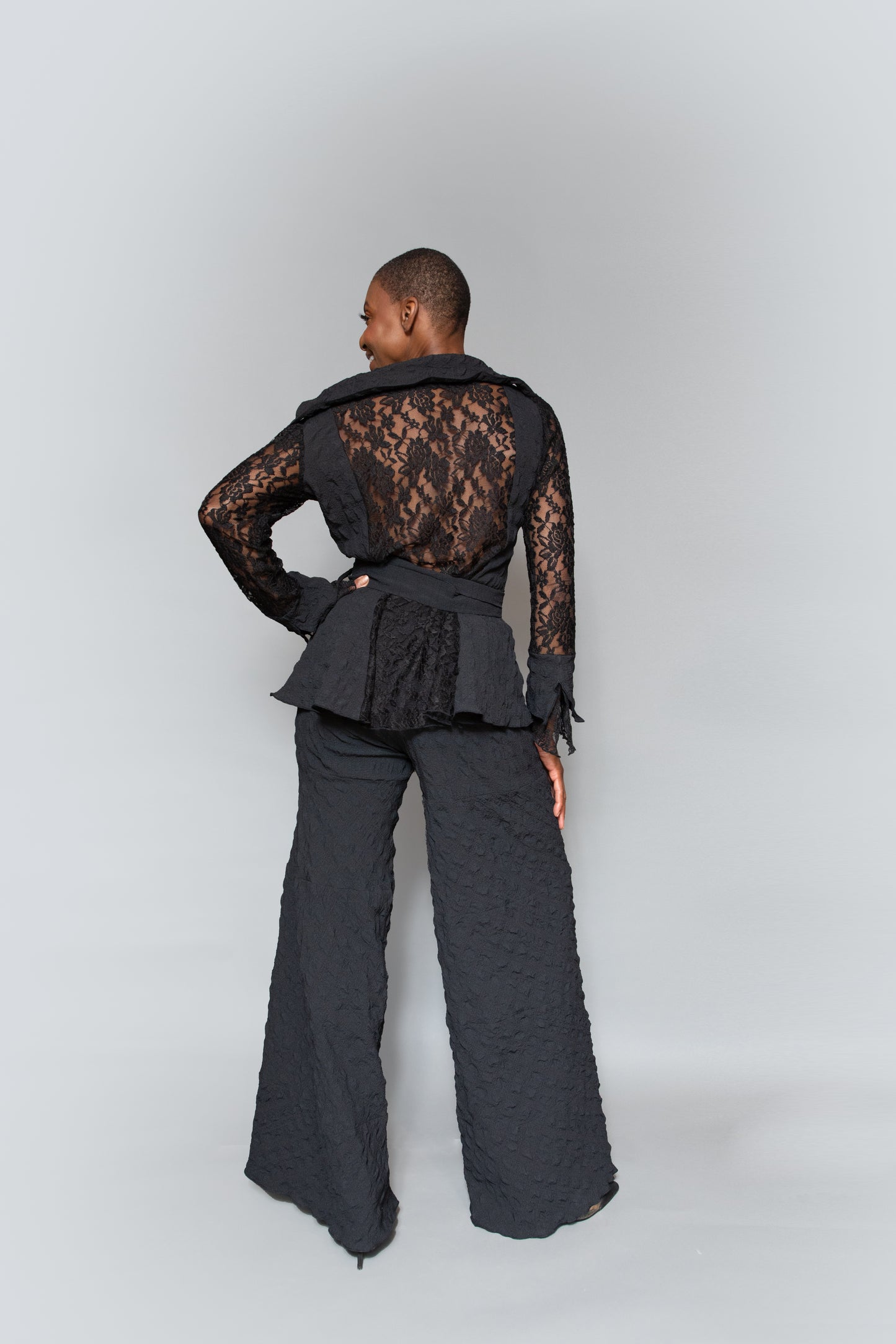 Wrap cuff detail top