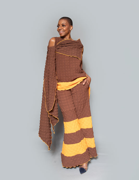 Slit shawl
