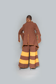 Slit sleeve overlock details tunic