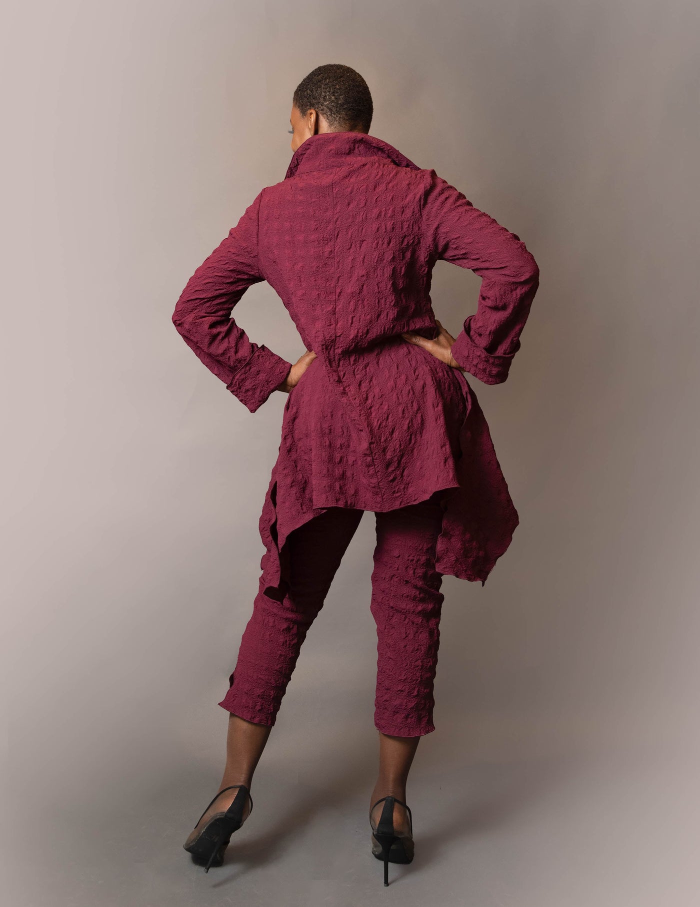 Slit neck drop side tunic