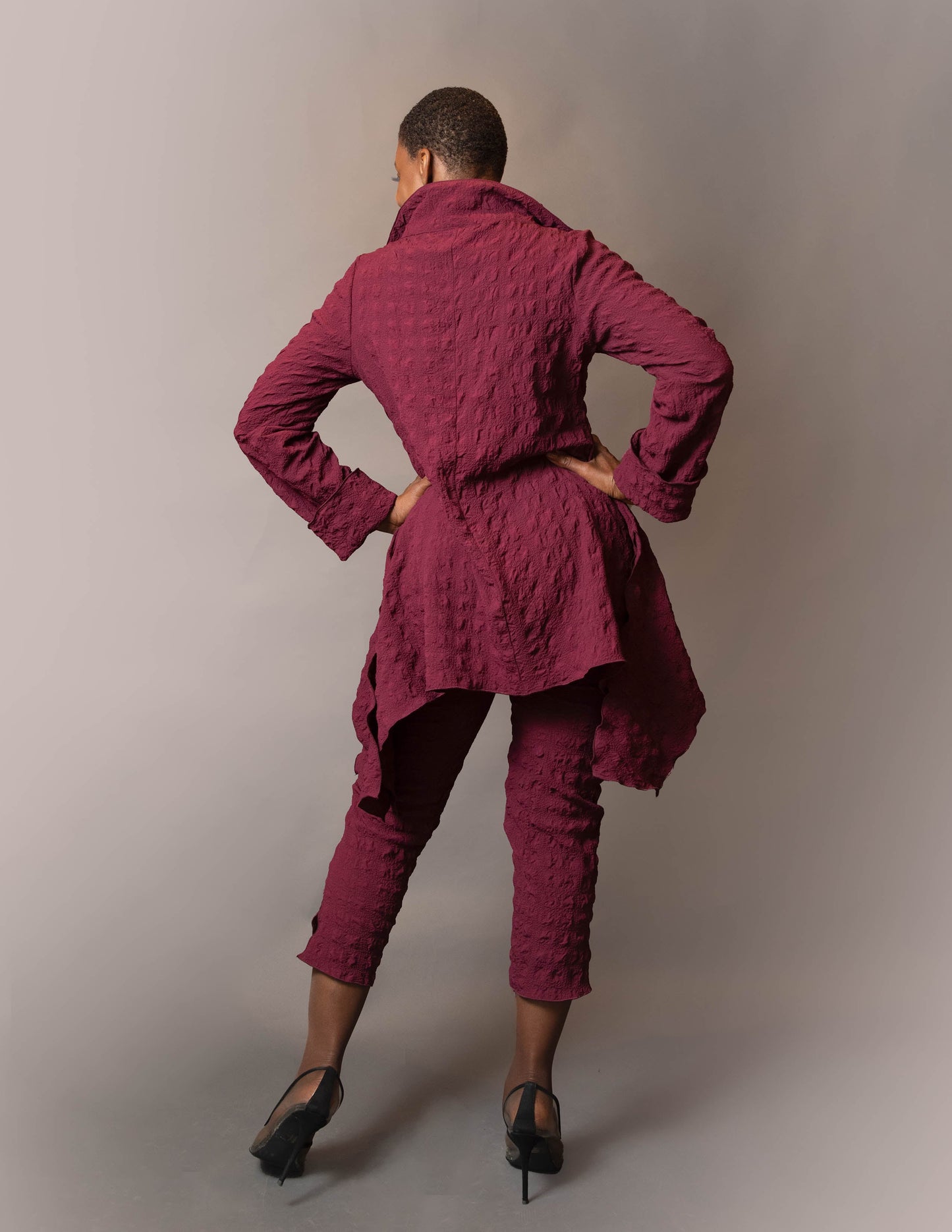 Slit neck drop side tunic