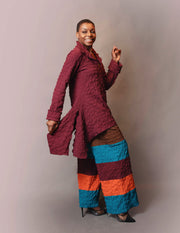 Slit neck drop side tunic