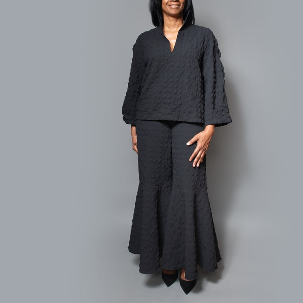 Circle bell pull-on pant