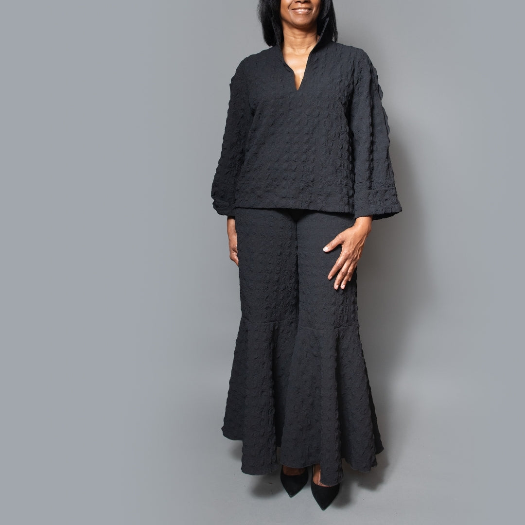 Circle bell pull-on pant