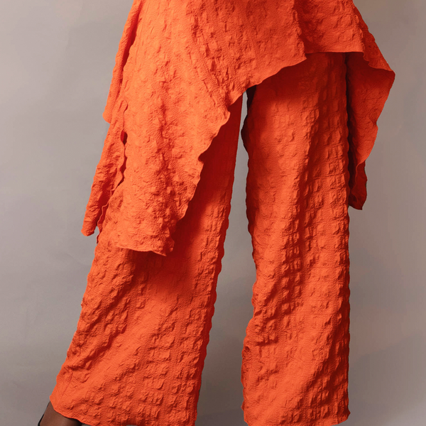 Wide leg pull-on pant