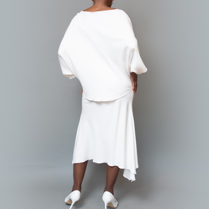 Dolman sleeve Bias cut top