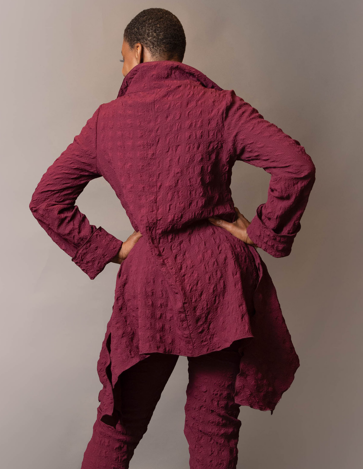 Slit neck drop side tunic