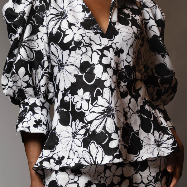 Slit neck top