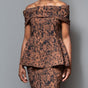 Band shoulder peplum top