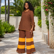 Slit sleeve overlock details tunic