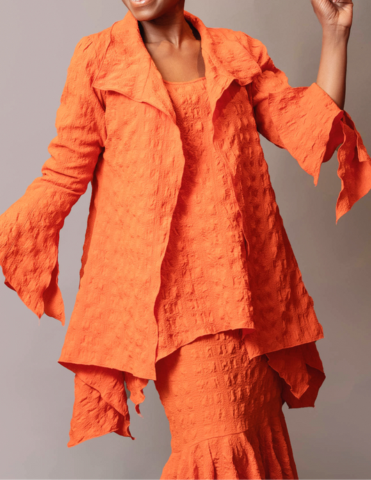 Drape side jacket