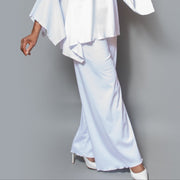 Wide leg pull-on knit pant