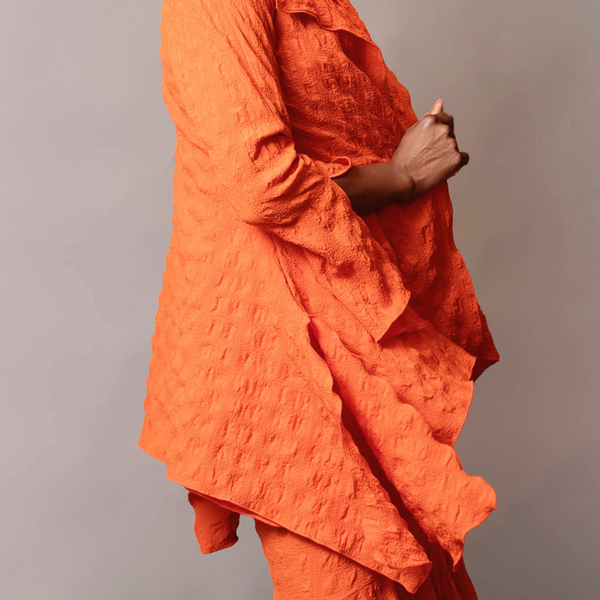 Drape side jacket