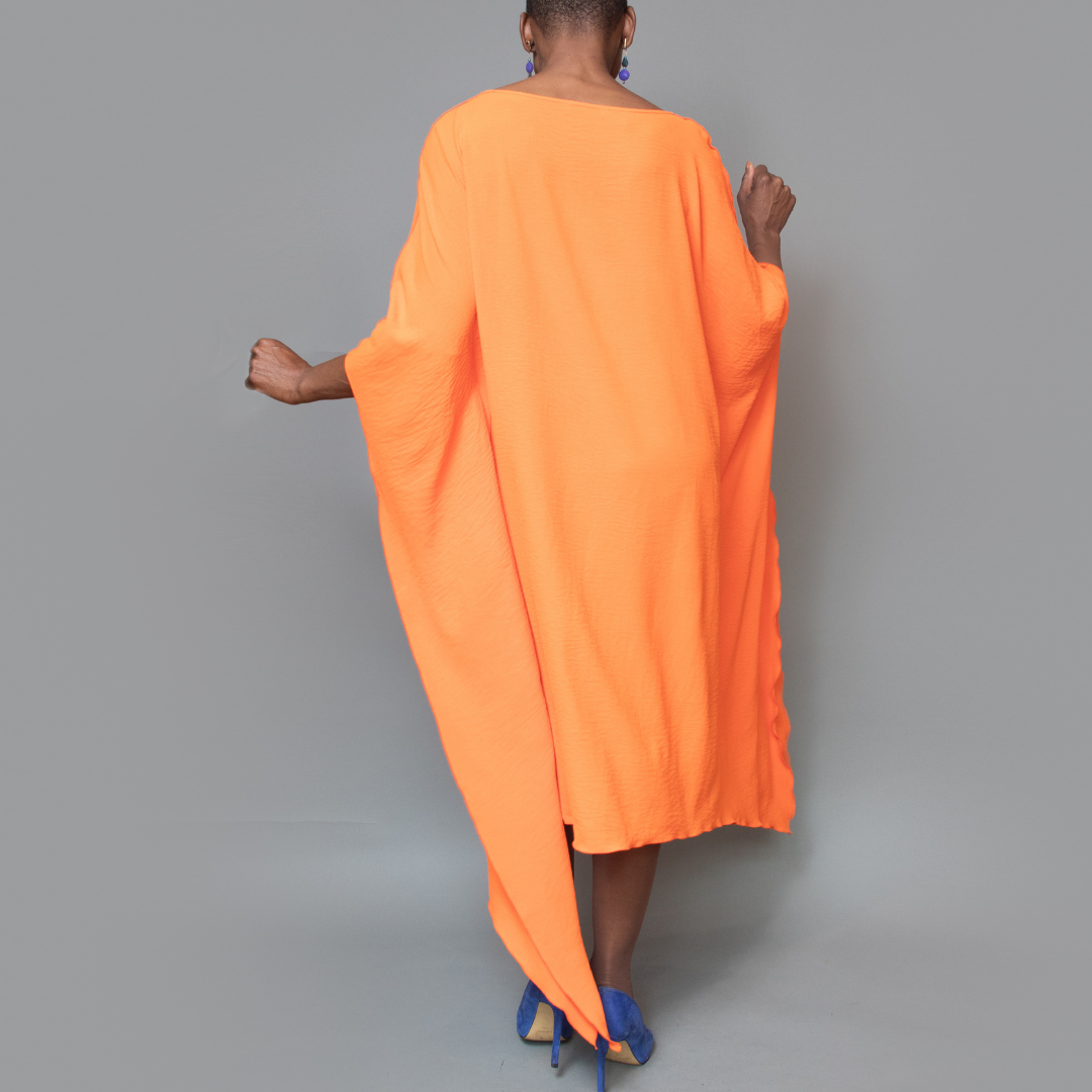 Asymmetric kimono dress