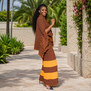 Slit sleeve overlock details tunic