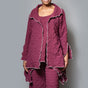 Drape side overlock jacket
