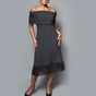 Band shoulder tassel dress