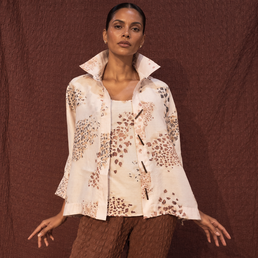 Loose drop side shirt roll back sleeve