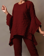 Scoop neck drama hem tunic
